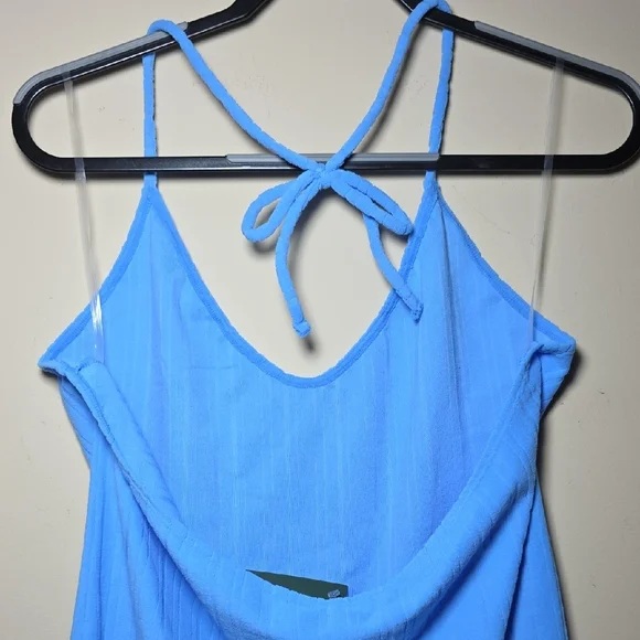 Wild Fable NWT Sky Blue Soft Halter Mini Dress - Picture 4 of 5
